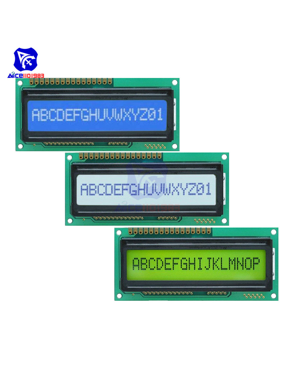 Diymore 1601 Lcd Display 16X1 Character Digital Lcd Module Lcm Stn Splc780d Ks0066 For Arduino R3 3D Printer 5V template