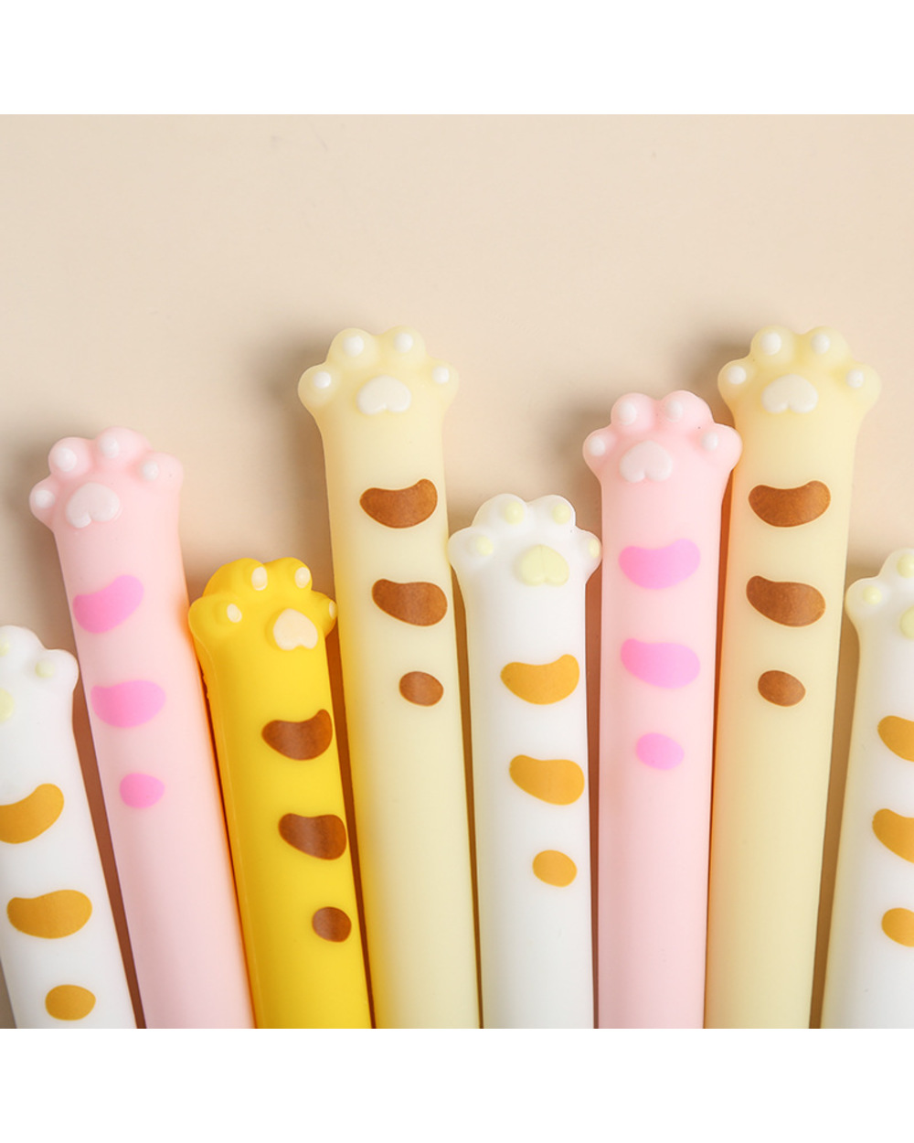 0.5Mm Cute Cat Claw Style Soft Silicone Gel Pen Signature Pen Escolar Papelaria School Office Supply Promotional Gift template