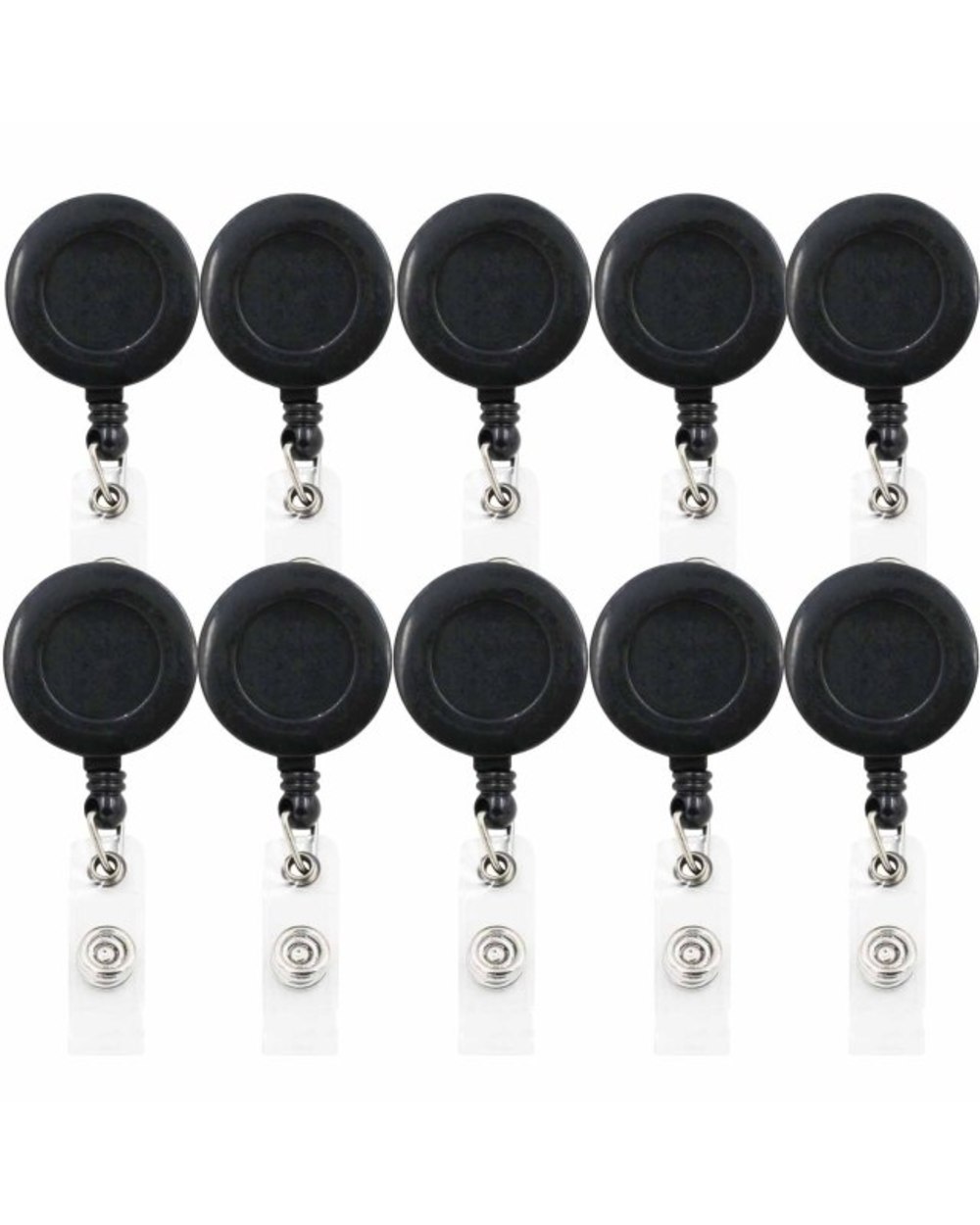 Idclip 10 Pieces Black White Retractable Badge Holder Id Badge Reel Clip On Card Holders With Alligator Clip template