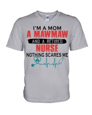 i'm a mom MAWMAW V-Neck T-Shirt tile