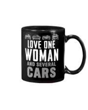 Love One Woman and Several Cars Mug tile