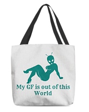 My GF is out of this world All-over Tote thumbnail