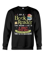 Book reader funny Crewneck Sweatshirt thumbnail