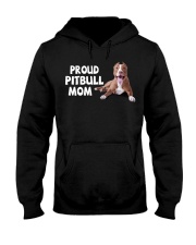 proud pitbull mom Hooded Sweatshirt front
