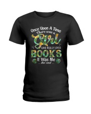 There Was A Girl Who Loved Books Shirt Book Lover Ladies T-Shirt front