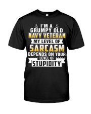 grumpy old navy veteran Classic T-Shirt front