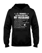 5 things you should know about my husband Hooded Sweatshirt front
