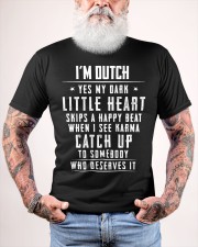 I'M DUTCH YES MY DARK LITTLE HEART SKIPS A HAPPY BEAT WHEN I SEE KARMA CATCH UP TO SOMEBODY WHO DESERVES IT Classic T-Shirt custom-t-shirts-classic-lifestyle-front-448
