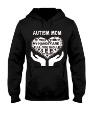 AUTISM AUTISM AUTISM AUTISM AUTISM Hooded Sweatshirt thumbnail