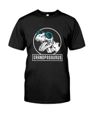 Grandpasaurus Grandpa Birthday Dinosaur Lover Gift Classic T-Shirt front