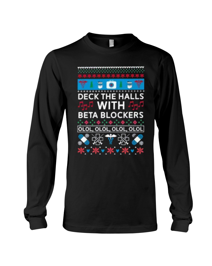 Nurse Ugly Christmas Shirt Long Sleeve Tee