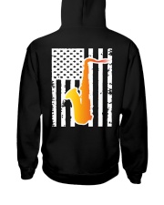 American Flag Saxophone Hooded Sweatshirt thumbnail