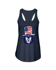 Lion Hat American Flag Hoodie Ladies Flowy Tank thumbnail