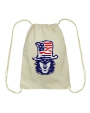 Lion Hat American Flag Hoodie Drawstring Bag thumbnail