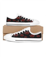 Naruto akatsuki cloud shoes Women's Low Top White Shoes inside-left-outside-left