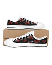 Naruto akatsuki cloud shoes Women's Low Top White Shoes inside-right-outside-right
