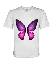 Colorful Butterfuly V-Neck T-Shirt thumbnail