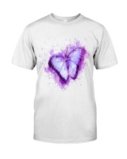 Purple Butterfuly Classic T-Shirt front