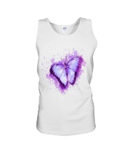 Purple Butterfuly Unisex Tank thumbnail