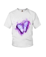 Purple Butterfuly Youth T-Shirt thumbnail