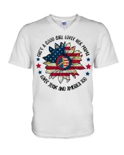Hippie V-Neck T-Shirt front