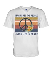 Hippie V-Neck T-Shirt tile