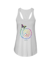 Accept. Adapt. Advocate. Ladies Flowy Tank tile