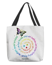Accept. Adapt. Advocate. All-Over Tote tile