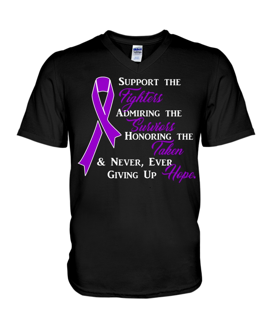 The Purple Ribbon V-Neck T-Shirt