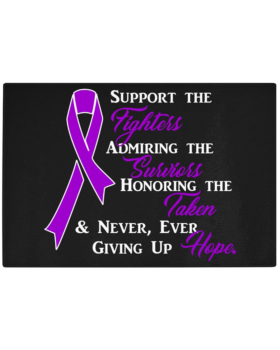 The Purple Ribbon Rectangle Cutting Board