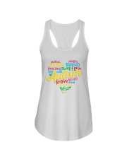 Bright. Blessed. Brave Ladies Flowy Tank tile