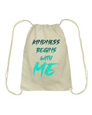 Kindness Begins With Me 2 Drawstring Bag thumbnail