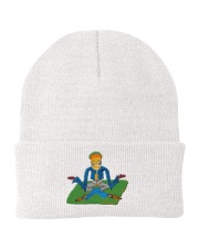 SELF PORTRAIT SERIES: hold on - i'm meditiating Knit Beanie front
