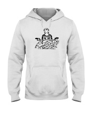 SELF PORTRAIT SERIES: hold on - i'm meditiating Hooded Sweatshirt thumbnail
