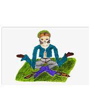 SELF PORTRAIT SERIES: hold on - i'm meditiating 17x11 Poster front