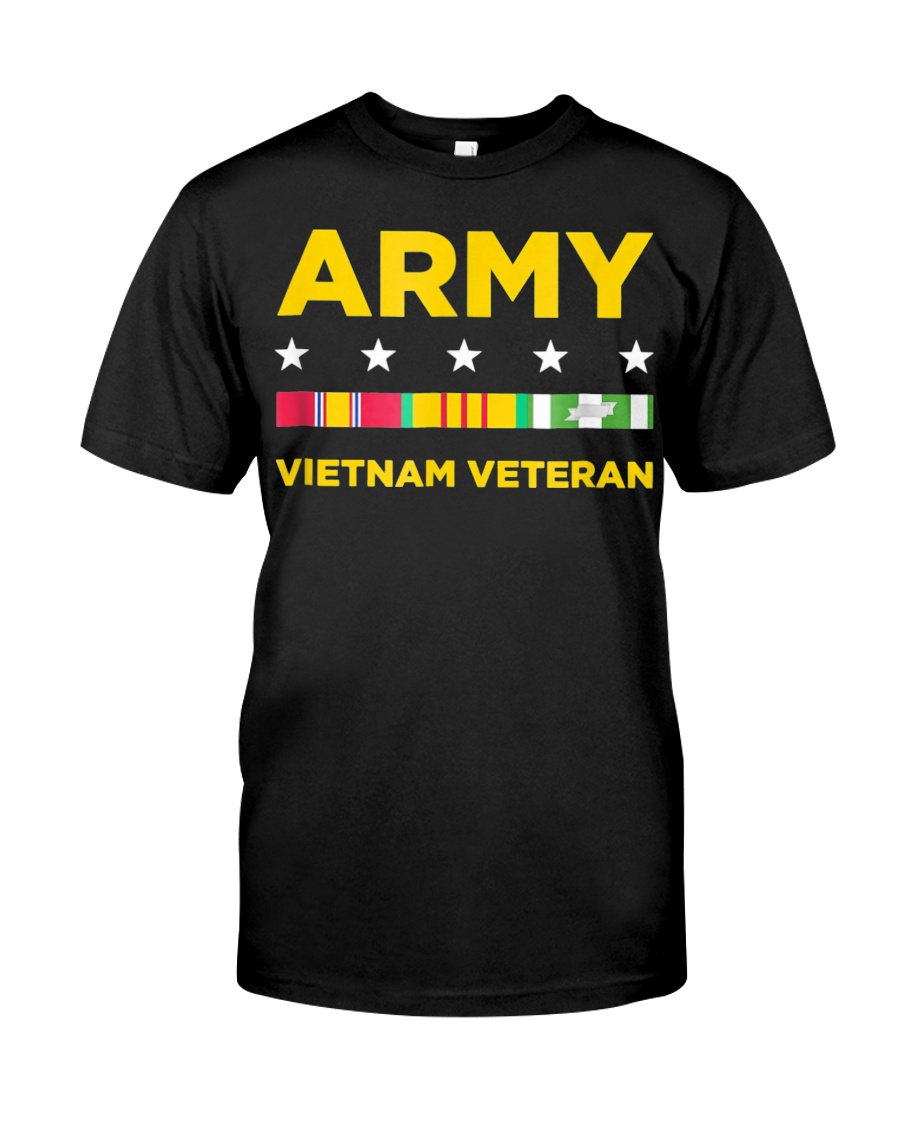 Mens Vietnam Veteran Shirt Army Veteran Tshirt Vet Classic T-Shirt