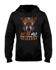 The Wolf Tshirt - Font print Hooded Sweatshirt front