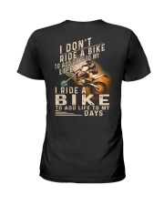 MX SHIRT -I RIDE A BIKE TO ADD LIFE TO MY DAYS Ladies T-Shirt thumbnail