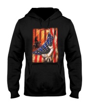 USA Flag Motocross Hooded Sweatshirt front