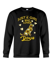 Just A Girl Who Loves Dogs Crewneck Sweatshirt thumbnail