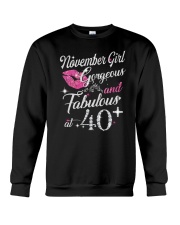 November Girl Gorgeous And Fabulous Crewneck Sweatshirt thumbnail