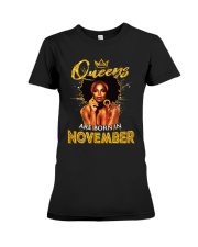 Queens Are Born In November Premium Fit Ladies Tee thumbnail