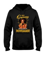 Queens Are Born In November Hooded Sweatshirt thumbnail
