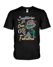 Sagittarius Girl Fabulous And Over 60 V-Neck T-Shirt thumbnail