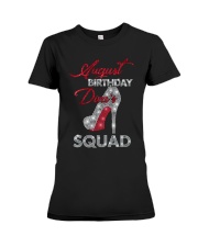August Birthday Diva's Squad Premium Fit Ladies Tee thumbnail