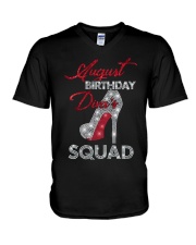 August Birthday Diva's Squad V-Neck T-Shirt thumbnail