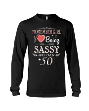November Girl Sassy And Over 50 Long Sleeve Tee thumbnail