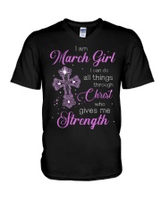 March Girl - Special Edition V-Neck T-Shirt thumbnail
