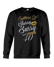 Sagittarius Girl Classy Sassy And Over 40 Crewneck Sweatshirt thumbnail