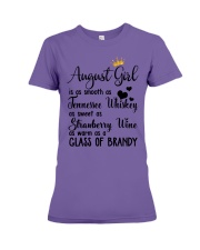 August Girl As A Glass Of Brandy Premium Fit Ladies Tee thumbnail